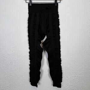 Skinnify Drawstring Resistance Band Leggings Black NWOT Size Small